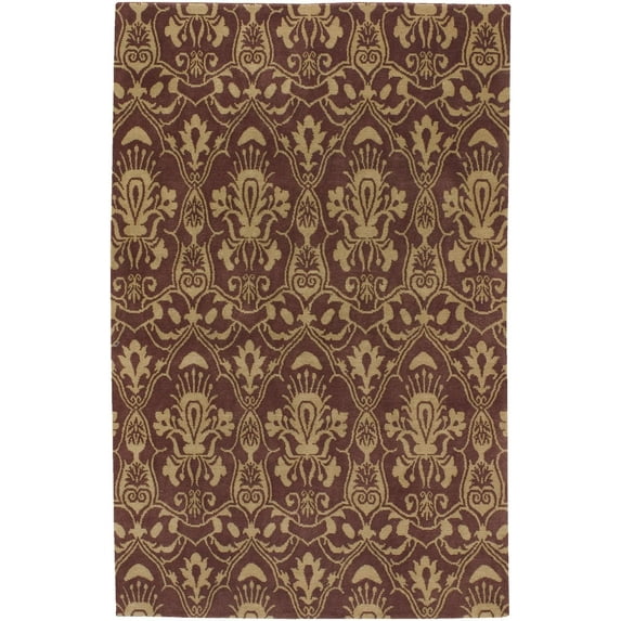 Mark&Day Wool Rugs, 8x11 Kupreanof Traditional Brown Area Rug, Brown Carpet for Living Room, Bedroom or Kitchen (8' x 11')