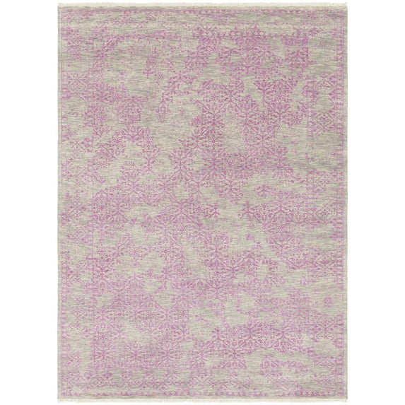 Mark&Day Wool Rugs, 9x12 Wellton Traditional Bright Purple Area Rug, Purple Grey Carpet for Living Room, Bedroom or Kitchen (8'6" x 11'6")
