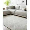 thumbnail image 1 of Mark&Day Wool Rugs, 9x12 Yves Global Light Silver Area Rug, Grey Silver Carpet for Living Room, Bedroom or Kitchen (9' x 12'), 1 of 7