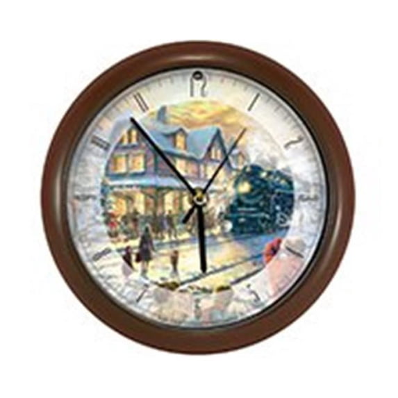 Mark Feldstein MFCLK8TKAAFC All Aboard for Christmas Clock