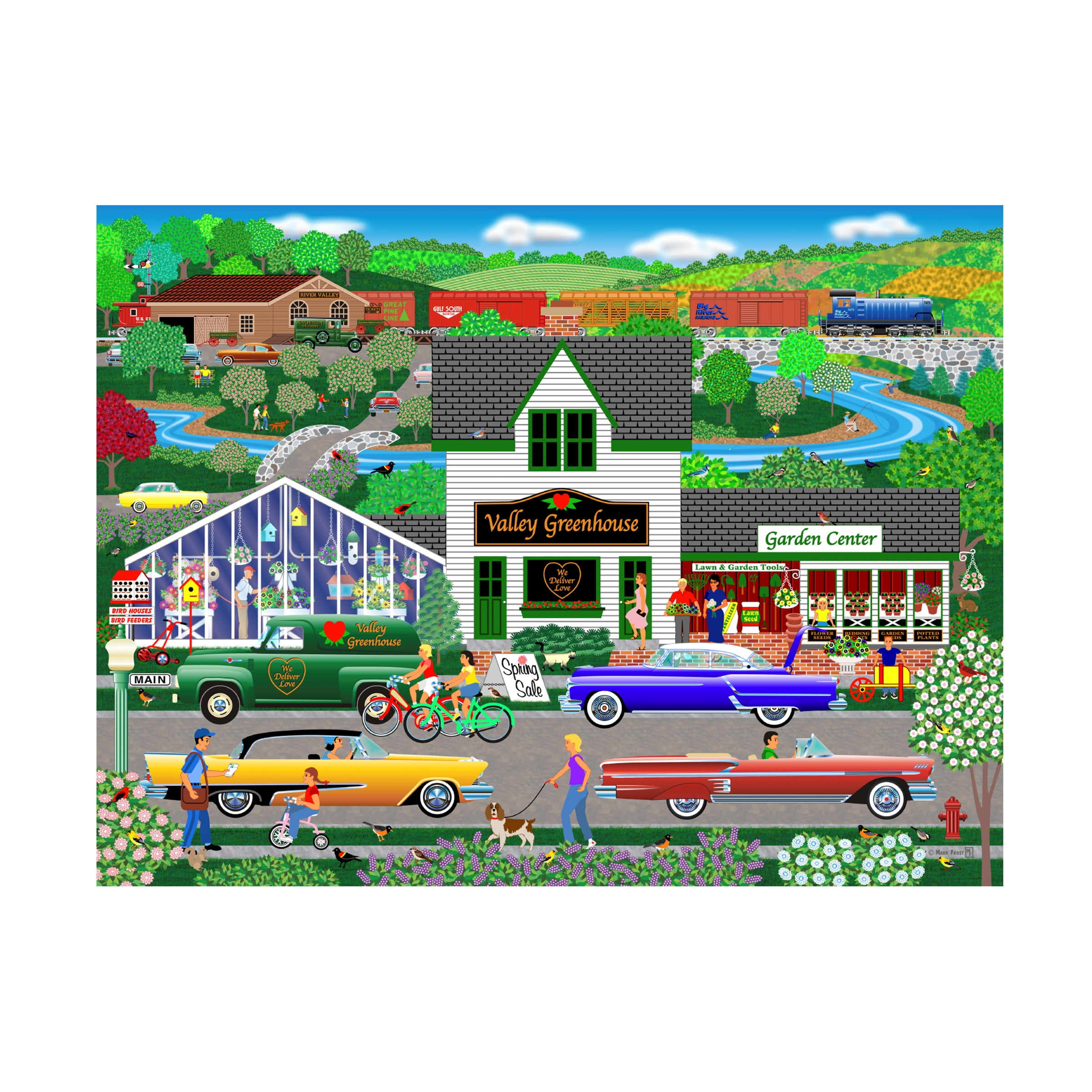 Mark Frost Flowers from The Valley Landscape Canvas Art