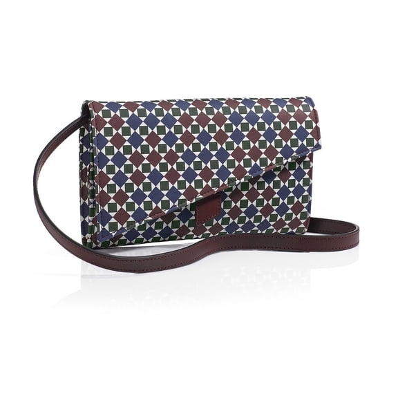Mark Giusti Soho Patterned Leather Clutch (Mosaic Pattern, One Size)