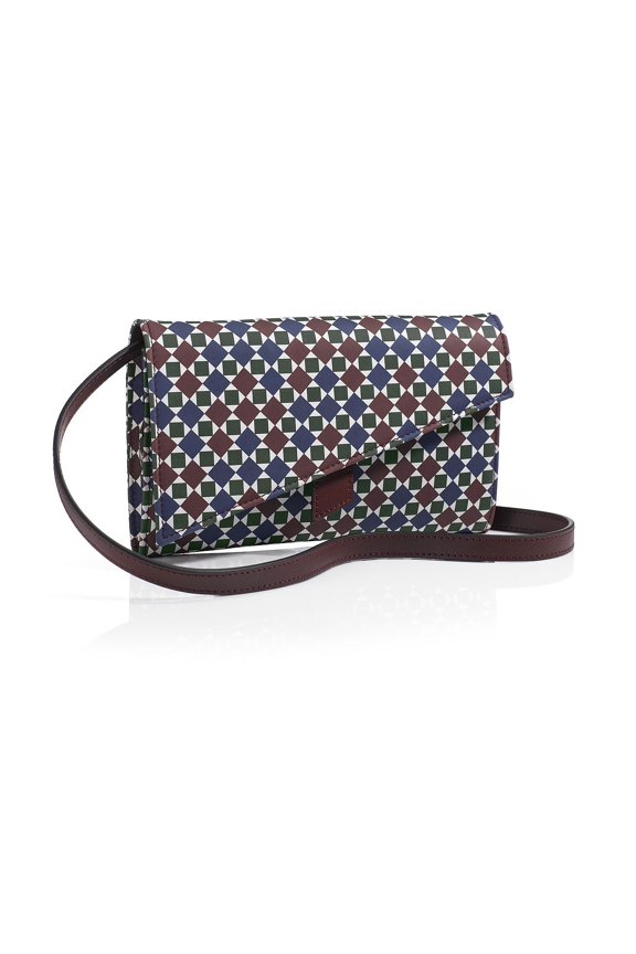 Mark Giusti Soho Patterned Leather Clutch (Mosaic Pattern, One Size)