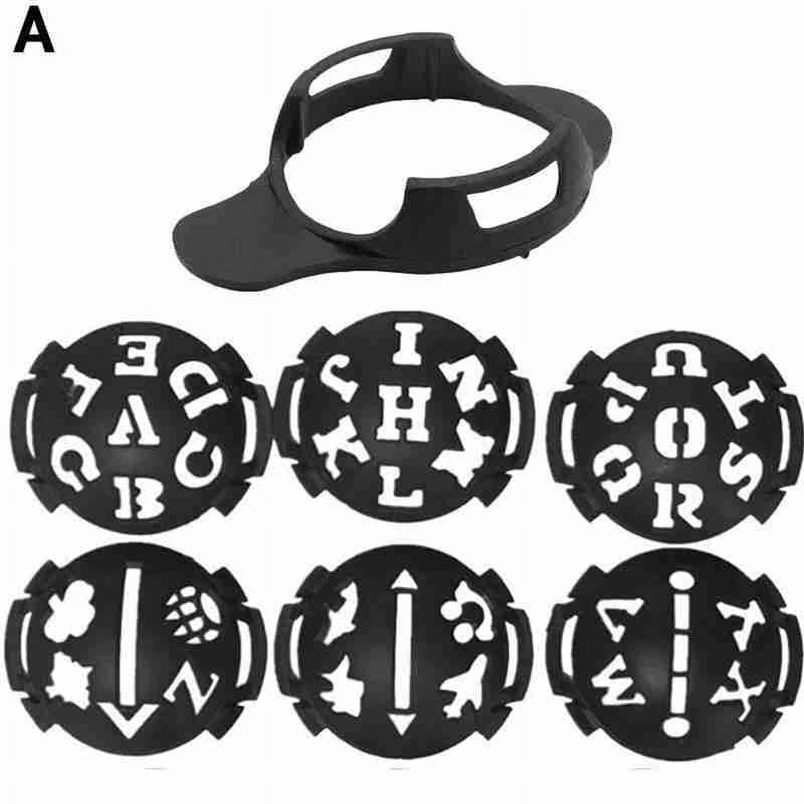 Mark Golf Ball Stencil Monogrammer Marker Template Line Drawing New