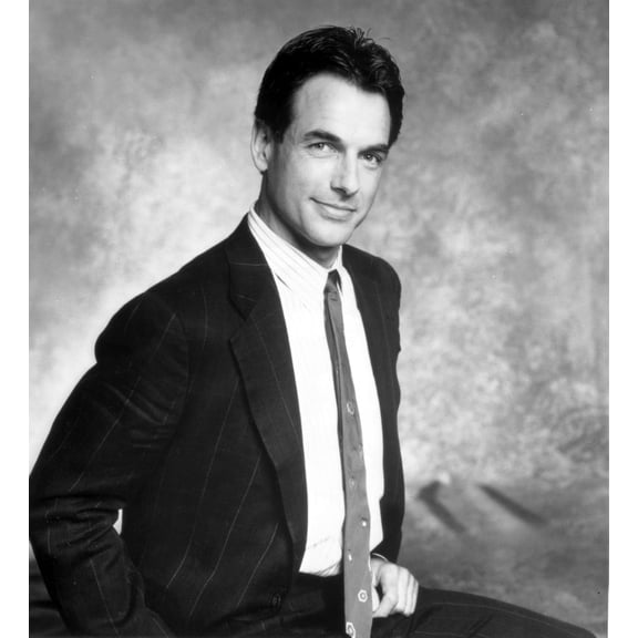 Mark Harmon wearing a blazer and tie Photo Print (8 x 10)