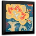 thumbnail image 1 of Mark, Leslie 12x12 Black Modern Framed Museum Art Print Titled - Paisley Blossom Red I, 1 of 5
