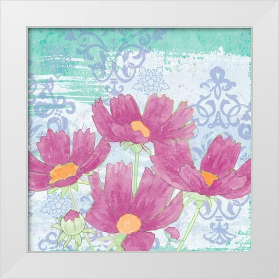 Mark, Leslie 20x20 White Modern Wood Framed Museum Art Print Titled - Coreopsis Tangle III