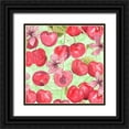 thumbnail image 1 of Mark, Leslie 26x26 Black Ornate Wood Framed with Double Matting Museum Art Print Titled - Cherry Medley II, 1 of 4