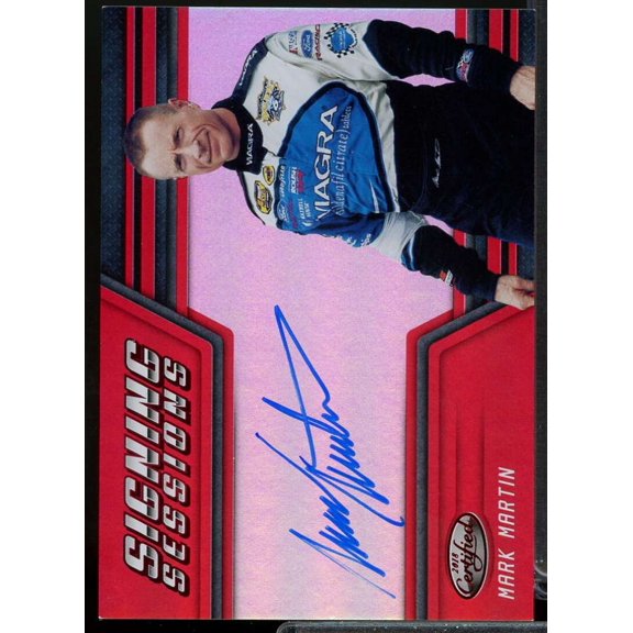 Mark Martin Card 2018 Certified Signing Sessions Red #18