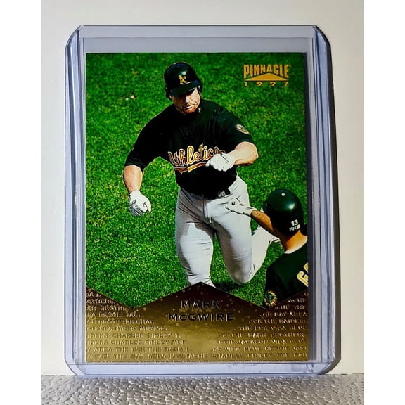 Mark McGwire 1997 Pinnacle MLB #52 Baseball Card Oakland Athletics