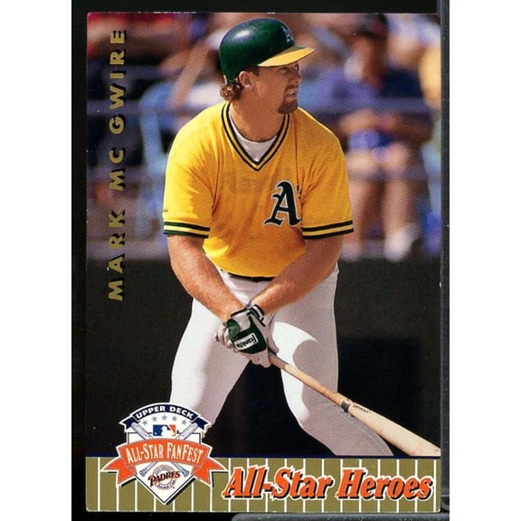 Mark McGwire Card 1992 Upper Deck FanFest Gold #32