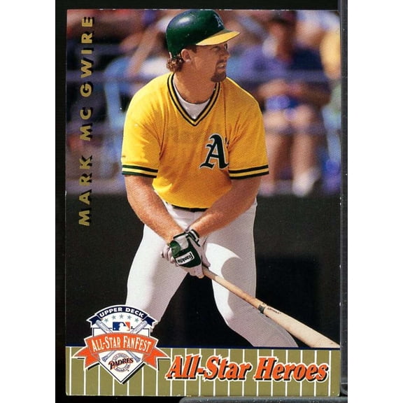 Mark McGwire Card 1992 Upper Deck FanFest Gold #32