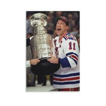 Mark Messier Canvas Poster Room Print Art Wall Painting Canvas Posters Modern Bedroom Decor1 Wall Art Poster Gifts Bedroom Prints Home Decor Hanging Picture Canvas Painting Posters 16x24inch(40x60cm)
