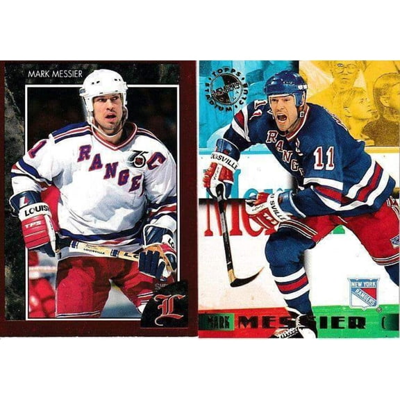 Mark Messier New York Rangers 1992 Legends and 1995 Stadium Club Members Only NHL Hockey cards