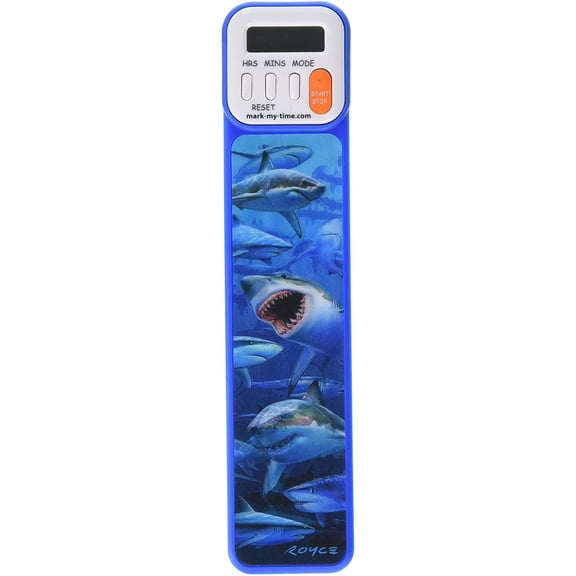 Mark-My-Time 3D Shark Digital Bookmark and Reading Timer