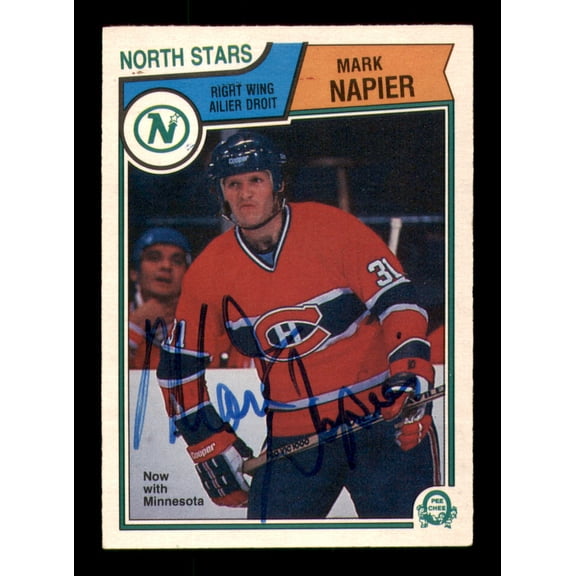 Mark Napier Autographed 1983-84 O-Pee-Chee Card #192 Montreal Canadiens SKU #251972