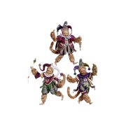 Mark Roberts Spring 2024 Mardi Gras Monkey Figurine 25.5"" Large, Assortment of 3, 51-44629