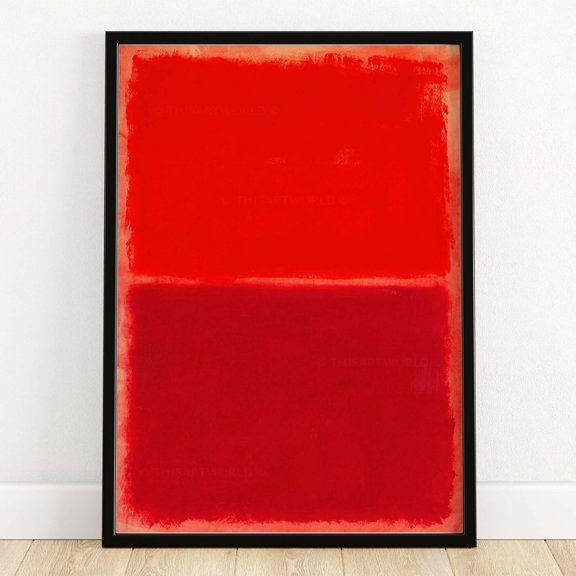 Mark Rothko Abstract Art Print Red on Red Canvas Wall Decor