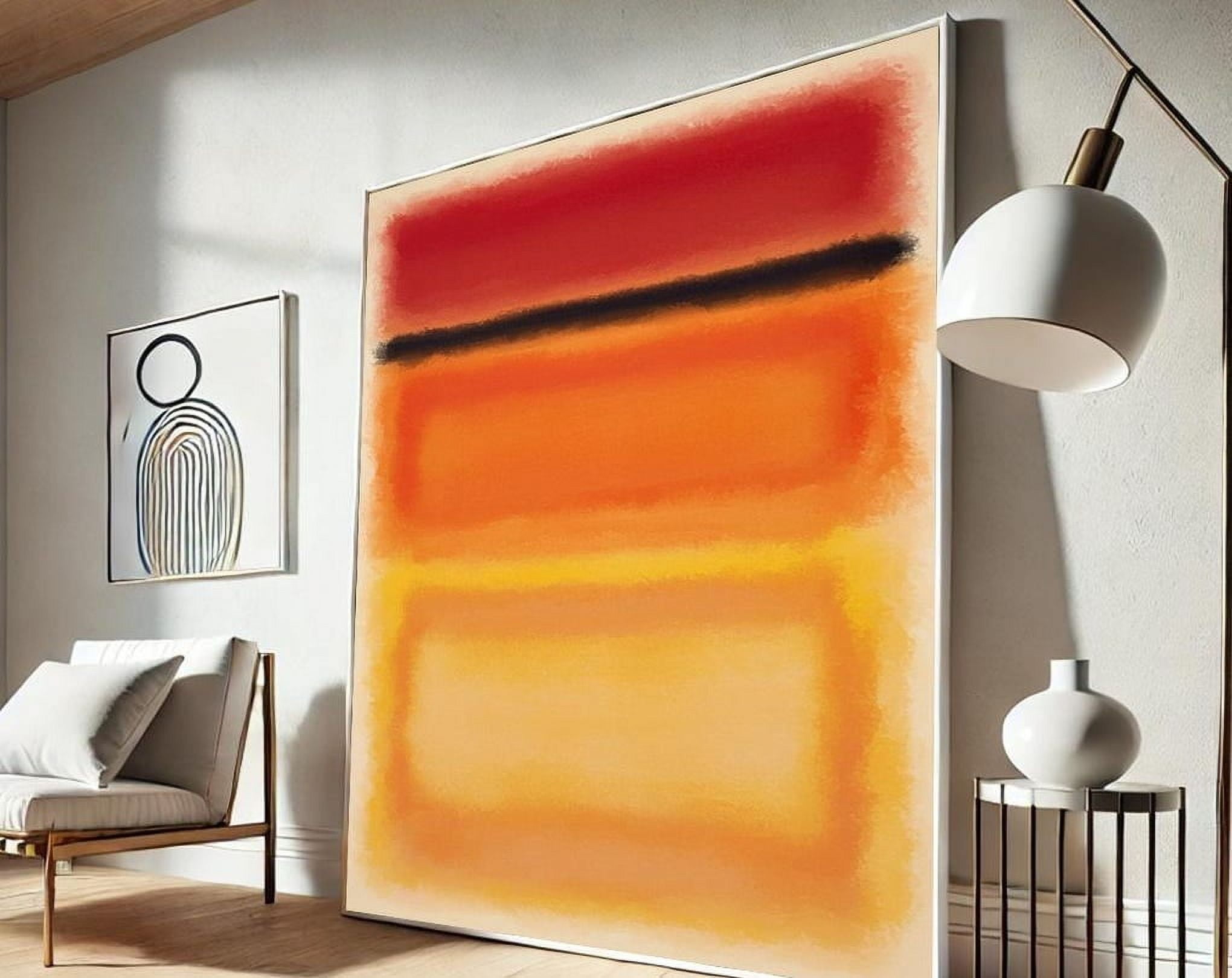 Mark Rothko , Abstract Color Field Wall Art, Warm Minimalist Poster ...