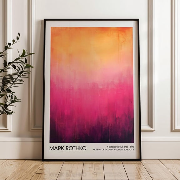 Mark Rothko Art Poster, Living Room Decor, Abstract Art, Home Decor, Modern Art Exhibition Poster, Printable Wall Art UNFRAMED Poster, Wall Art for Decor, Present, 8x12