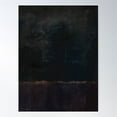 thumbnail image 1 of Mark Rothko Black Painting Style Poster Wall Art, Modern Wall Decor For Living Room Bedroom, 8x12 UNFRAMED, 1 of 3