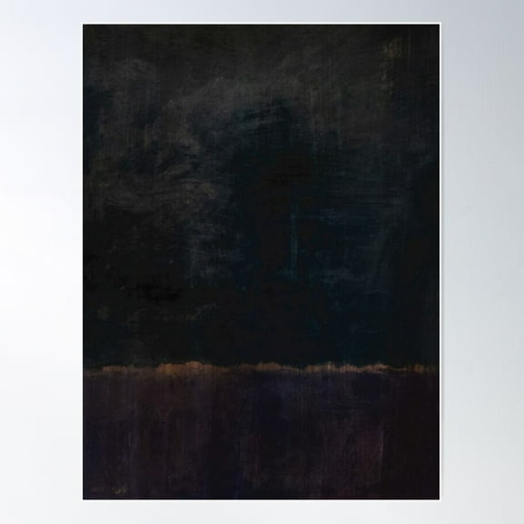 Mark Rothko Black Painting Style Poster Wall Art, Modern Wall Decor For Living Room Bedroom, 8x12 UNFRAMED