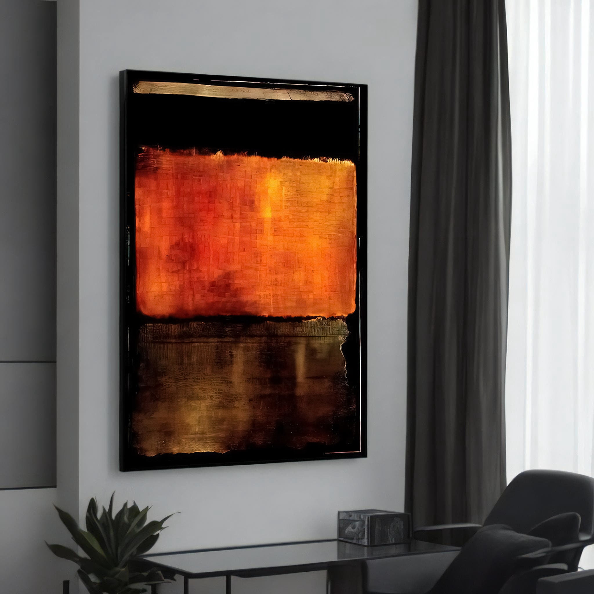 Mark Rothko Fiery And Abstract Art Poster , Poster Print Only - Walmart.com