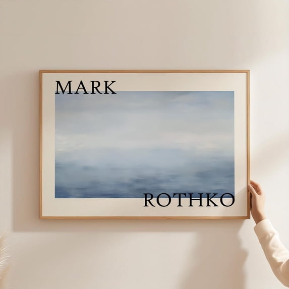 Mark Rothko Inspired Horizontal Wall Art Print, Minimalist Abstract ...