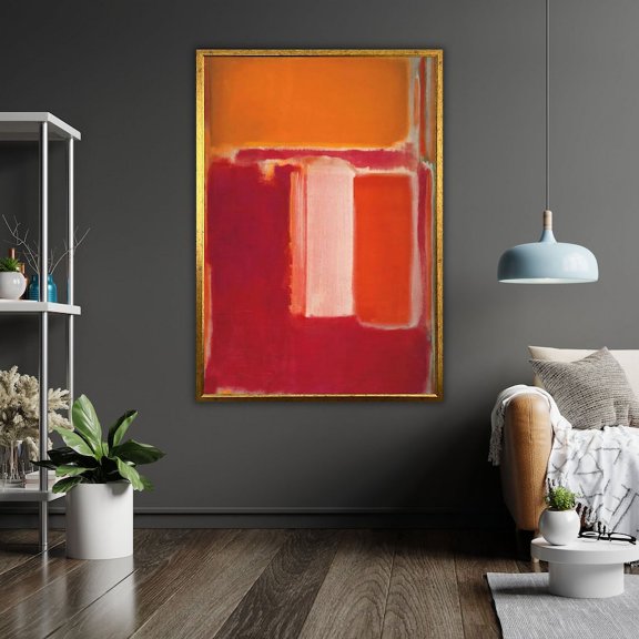Mark Rothko Orange Art Poster Print, Abstract Modern Wall Art