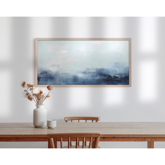 Mark Rothko Panorama Poster Abstract Light Blue Color Field Inspired Wall Art Minimalist Wall Art Light Gray