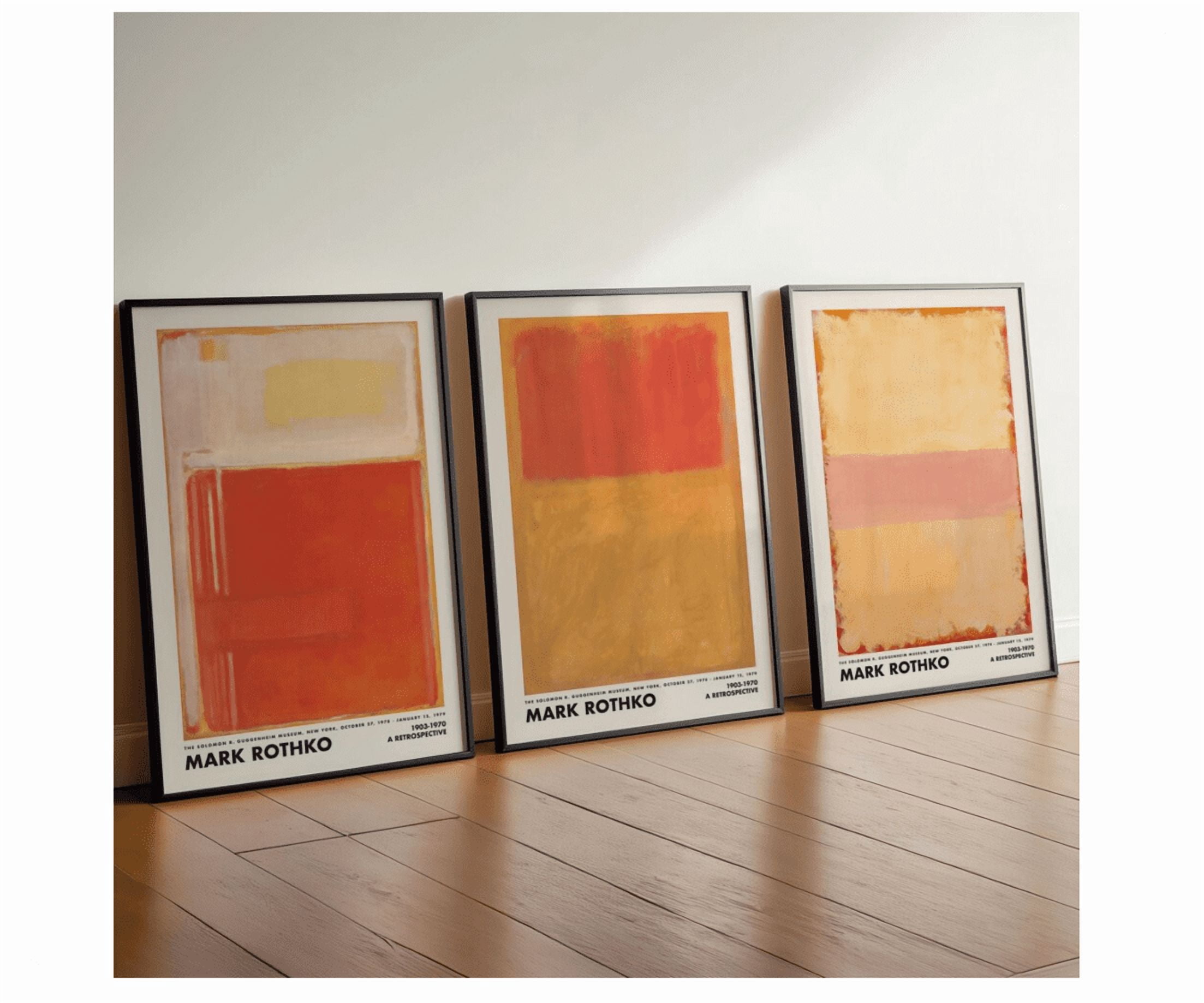 Mark Rothko Poster, Abstract Minimalist Museum Wall Art Home Decor ...