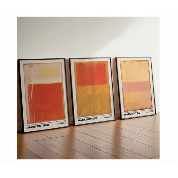 Mark Rosthco Mark Rothko Poster, Abstract Minimalist Museum Wall Art Home Decor ...