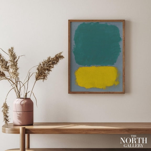 Mark Rothko Poster Print, Green Wall Art, Modern Wall Decor, Minimalist Decor, American Abstract Expressionist, Office Decor, Size X Unfframed UNFRAMED Poster, Wall Art for Decor, Present, 24x36