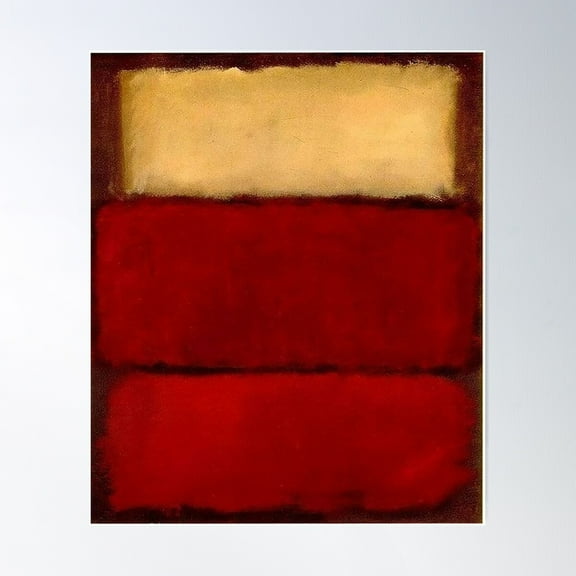 Mark Rothko Poster Wall Art, Modern Wall Decor For Living Room Bedroom, 8x12 UNFRAMED