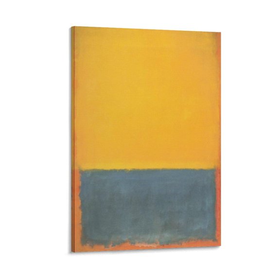 Mark Rothko Print Abstract《Yellow And Gray》Canvas Paintings Wall Art Poster Wall Art Poster Scroll Canvas Painting Picture Living Room Decor Home 20x30inch(50x75cm)