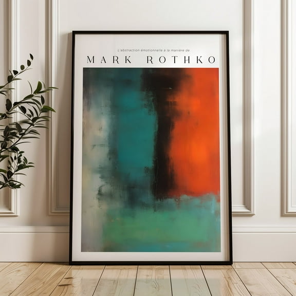 Mark Rothko Print, Framed Wall Art Large Wall Art, Modern Wall Art, Living Room Decor Mark Rothko Inspired Poster Wall Art, Modern Wall Decor, 8x12 UNFRAMED