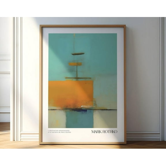 Mark Rothko Print, Large Wall Art, Modern Wall Art, Living Room Decor Mark Rothko Inspired Poster Wall Art, Modern Wall Decor, 8x12 UNFRAMED