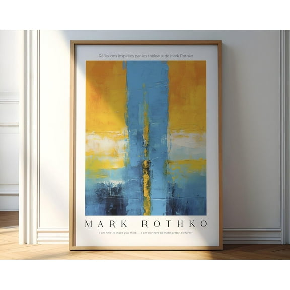 Mark Rothko Print, Large Wall Art, Modern Wall Art, Living Room Decor Mark Rothko Inspired Poster Wall Art, Modern Wall Decor, 8x12 UNFRAMED