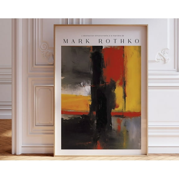 Mark Rothko Print, Large Wall Art, Modern Wall Art, Living Room Decor Mark Rothko Inspired Poster Wall Art, Modern Wall Decor, 8x12 UNFRAMED