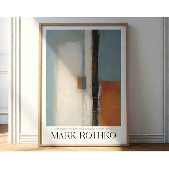 Mark Rothko Print, Large Wall Art, Modern Wall Art, Living Room Decor Mark Rothko Inspired Poster Wall Art, Modern Wall Decor, 8x12 UNFRAMED