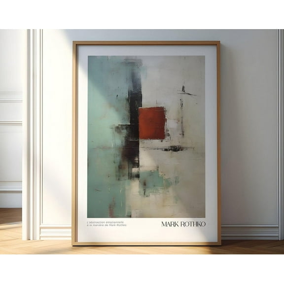 Mark Rothko Print, Large Wall Art, Modern Wall Art, Living Room Decor Mark Rothko Inspired Poster Wall Art, Modern Wall Decor, 8x12 UNFRAMED