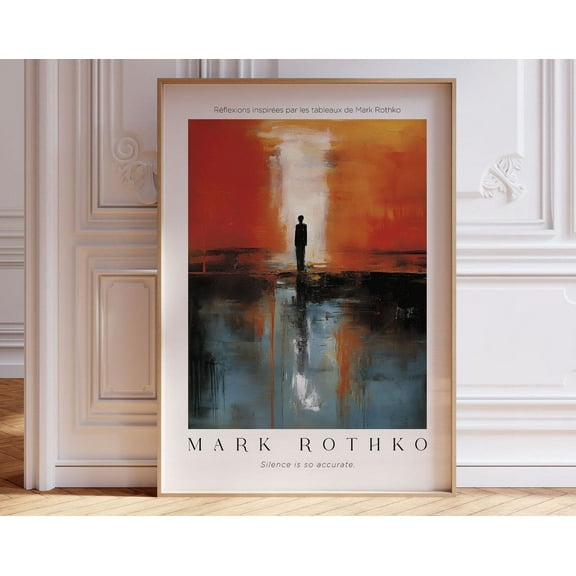 Mark Rothko Print, Large Wall Art, Modern Wall Art, Living Room Decor Mark Rothko Inspired Poster Wall Art, Modern Wall Decor, 8x12 UNFRAMED