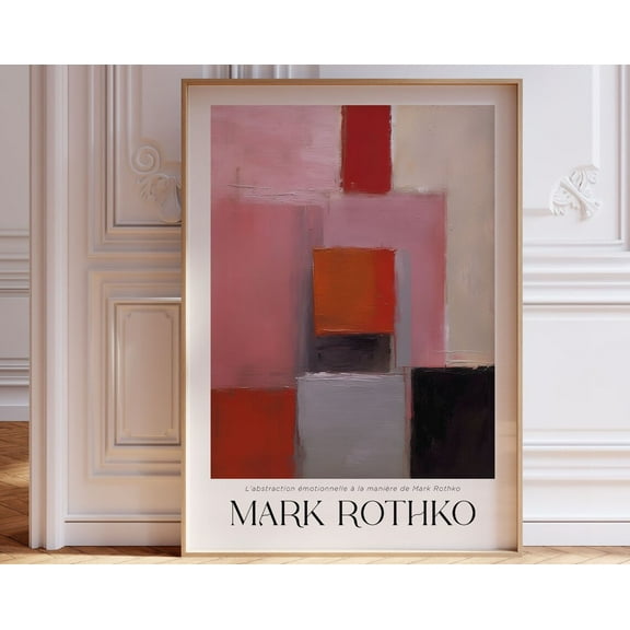 Mark Rothko Print, Large Wall Art, Modern Wall Art, Living Room Decor Mark Rothko Inspired Poster Wall Art, Modern Wall Decor, 8x12 UNFRAMED