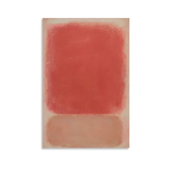 Mark Rothko Print Red And Pink On Pink Canvas Wall Art Poster Painting On Canvas Wall Art Poster Scroll Picture Print Living Room Walls Decor Home Posters 20x30inch(50x75cm)