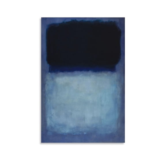Mark Rothko Prints 《Green on Blue》 Wall Art Paintings Poster Wall Art Poster Scroll Canvas Painting Picture Living Room Decor Home 08x12inch(20x30cm)