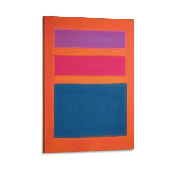 Mark Rothko Prints 《No. 1, Royal Red And Blue》 Wall Art Paintings Poster Gifts Canvas Painting Poster Wall Art Decorative Picture Prints Modern Decor 08x12inch(20x30cm)