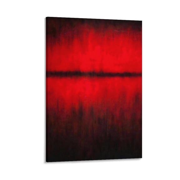Mark Rothko Prints 《Red And Black》 Wall Art Paintings Poster Wall Art Poster Scroll Canvas Painting Picture Living Room Decor Home 16x24inch(40x60cm)