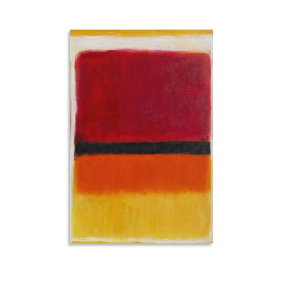 Mark Rothko Prints Violet, Black, Orange, Yellow on White And Red Wall Art Paintings Poster Canvas Wall Art Prints Poster Gifts Photo Decor Home 24x36inch(60x90cm)