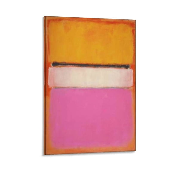 Mark Rothko Prints 《White Center (Yellow, Pink And Lavender on Rose)》 Wall Art Paintings Poster Posters Wall Art Bedroom Decor Poster Artworks 08x12inch(20x30cm)