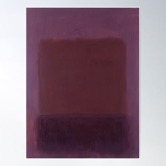 Mark Rothko - Purple Brown - 1957 Poster Wall Art, Modern Wall Decor For Living Room Bedroom, 8x12 UNFRAMED